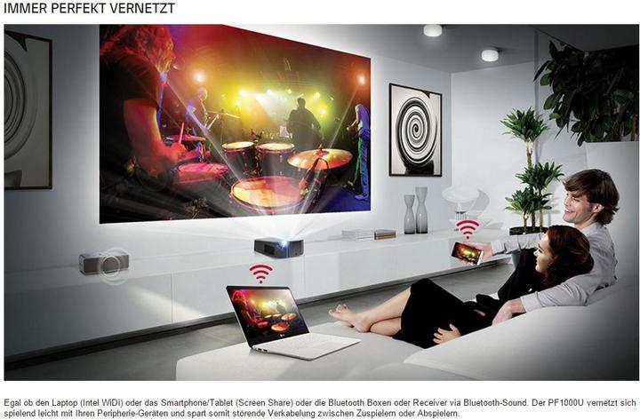 Image du produit LG Pf1000u (Full HD, 1000 lm, 0.29:1)