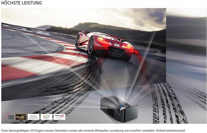 Image du produit LG Pf1000u (Full HD, 1000 lm, 0.29:1)
