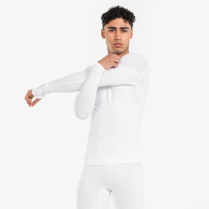 Image du produit Kipsta T-shirt fonctionnel femme/homme manches longues - Keepdry blanc (XL)
