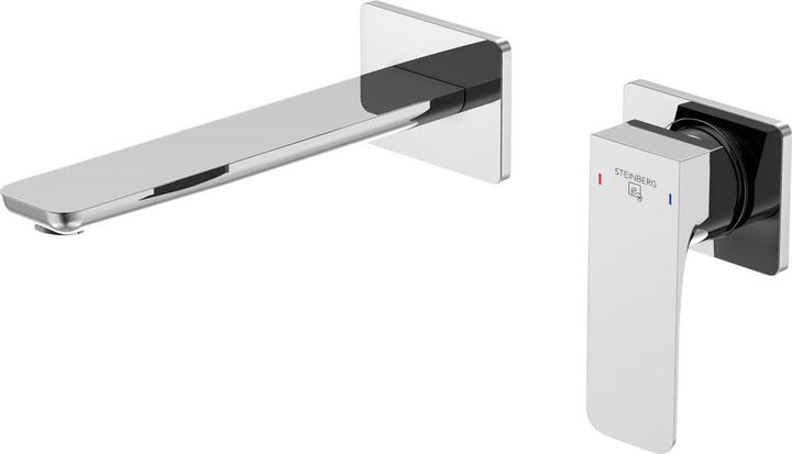 Actual product image Steinberg series 205 basin mixer, complete set, incl. concealed installation body, projection 200mm