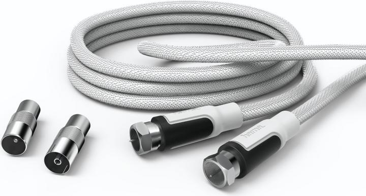 Actual product image Hama TV connection cable, F-St. (100 dB, Antenna cable)
