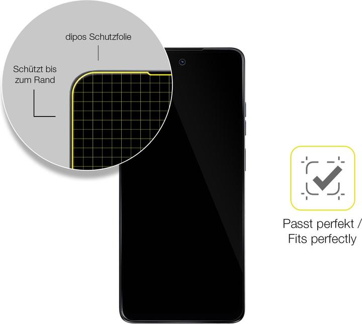 Actual product image Dipos 3D Full Cover Screen Protector (1 Piece, Motorola Moto G24 Power)