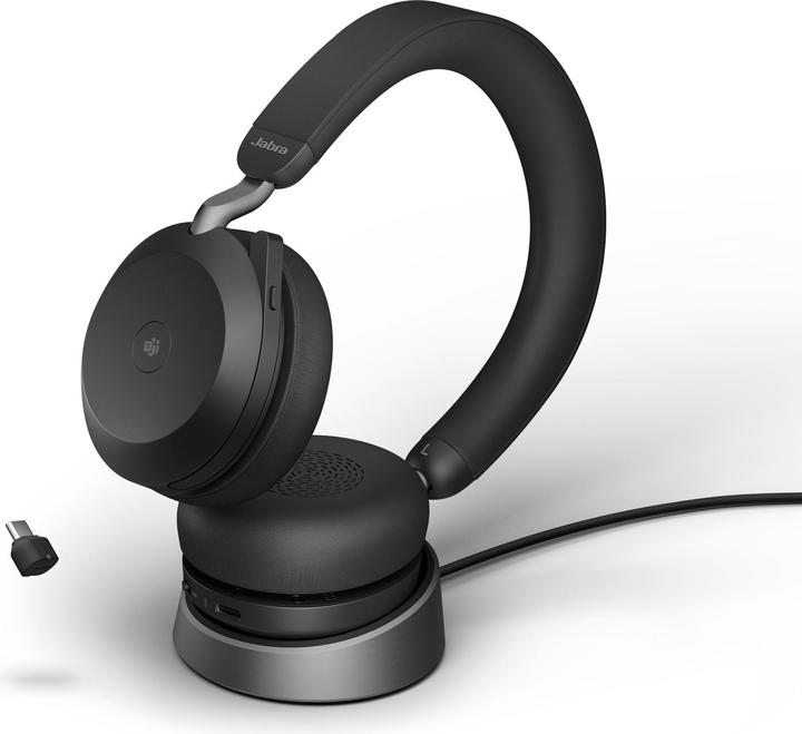 Produktbild Jabra Evolve2 75 MS Stereo + Ladestation (Kabellos, USB-C)