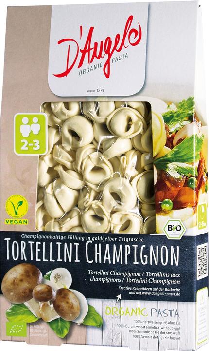 Image du produit D'Angelo Pasta Tortellini aux champignons bio (250 g)