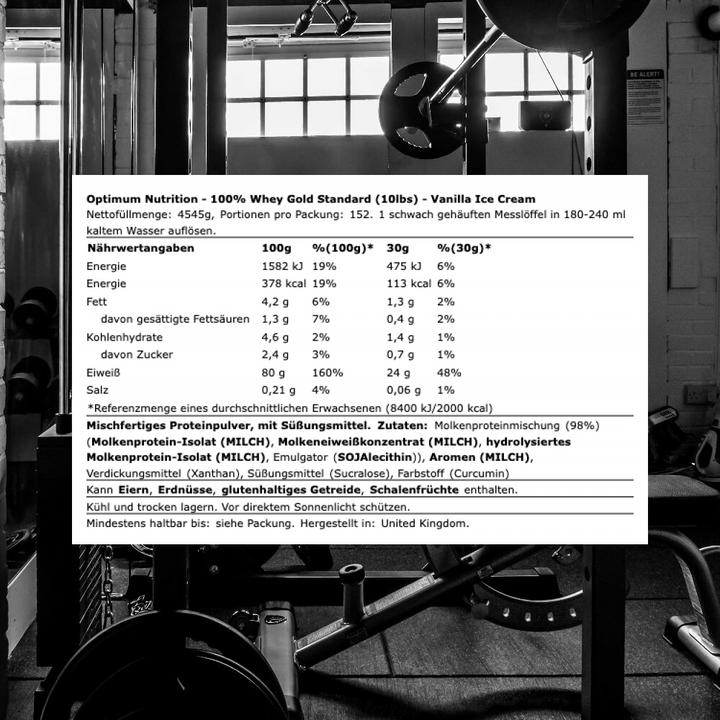 Produktbild Optimum Nutrition 100% Whey Gold Standard (Vanille, 1 Stk., 4545 g)
