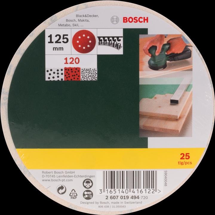 Productafbeelding Bosch Zubehör Schuurbladenset voor vlakschuurmachine (120)