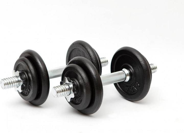 Fitcom Dumbbell Set 2x 10 Kg (4 x 2.5 kg, 4 x 1.25 kg)