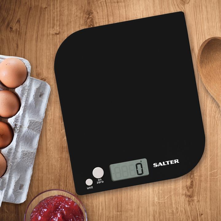 Produktbild Salter 1177 BKWHDR Leaf Electronic Digital Kitchen Scale - Black