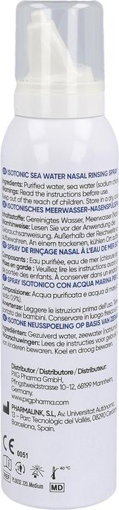 Nährwerte und Zutaten Livsane Meerwass Nasenspuelsp isot 120ml (1 Stück)