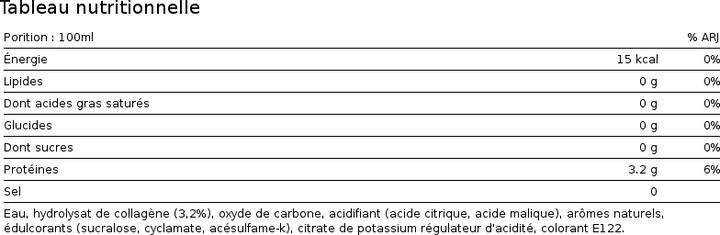 Valori nutrizionali e ingredienti Amira Acqua proteica al frutto della passione (500 ml) (Frutto della passione, 5 x)