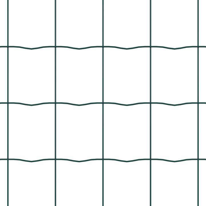Produktbild VidaXL Euro Zaun Set aus 2 Grün Metall 25 x 1.0 m Erweiterbar