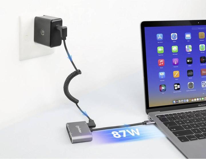 Actual product image Manhattan 130691 (USB-C, 4 Ports)