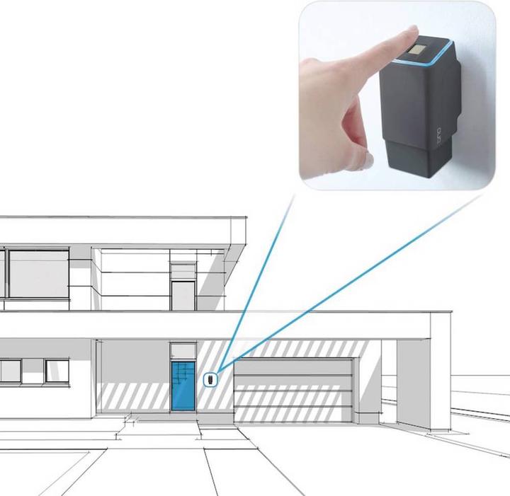 Produktbild Ekey Funk Fingerabdruck Sensor mit Akku für Eqiva Türöffner (Smartphone, Fingerabdruck)