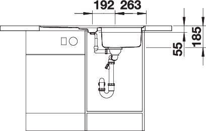 Actual product image Blanco Classic Pro 5 S-IF (Fitted sink, 51 cm, 91.50 cm)