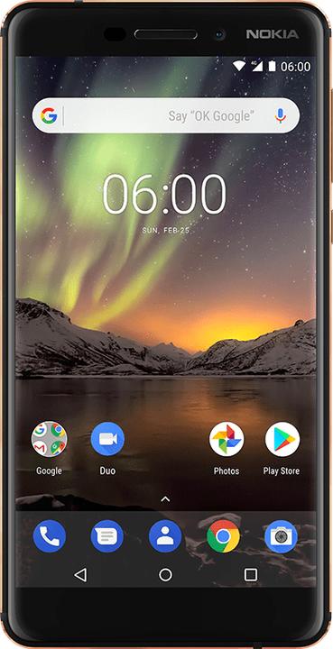 Immagine prodotto Nokia 6.1 (2018) (32 GB, Rame nero, 5.50", Doppia SIM Ibrida, 16 Mpx, 4G)