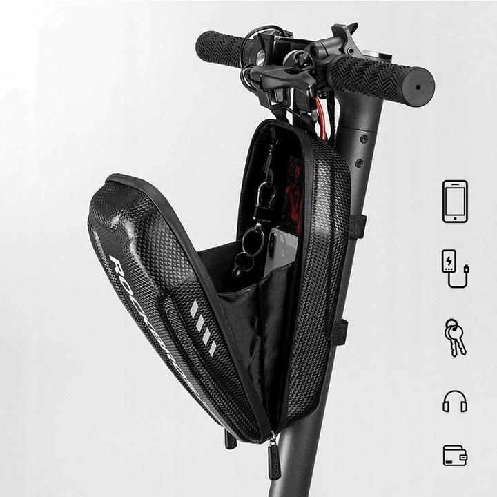 Actual product image Rockbros B62-1 bicycle bag for handlebar or frame 3 l - black (3 l, Frame bag, Handlebar bag)