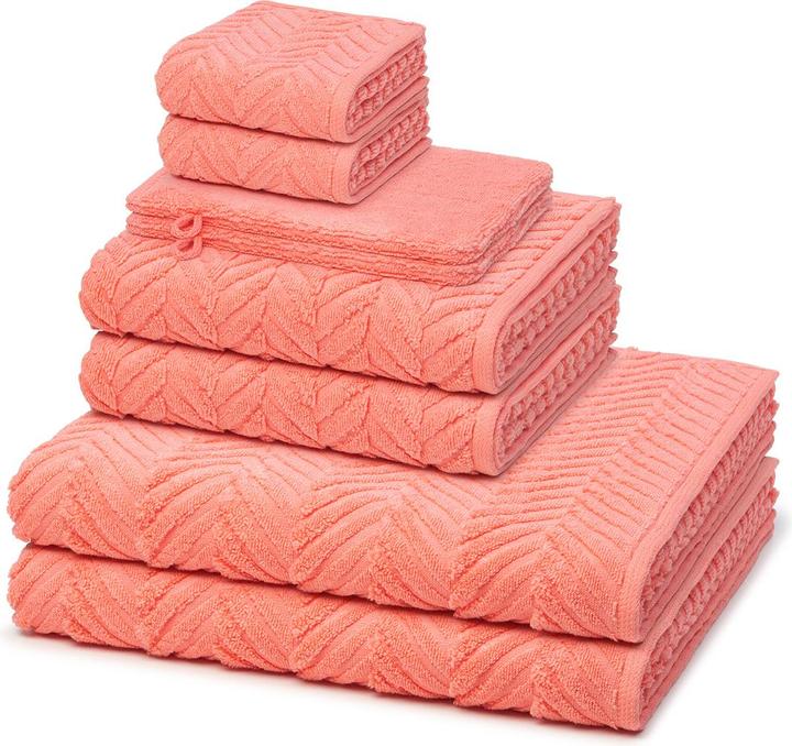 Produktbild Ross Sensual Skin 2 X Wasch- 2 X Gäste- 2 X Dusch- 2 X Handtuch im Set (50 x 100 cm, 75 x 140 cm, 30 x 50 cm, 16 x 22 cm)