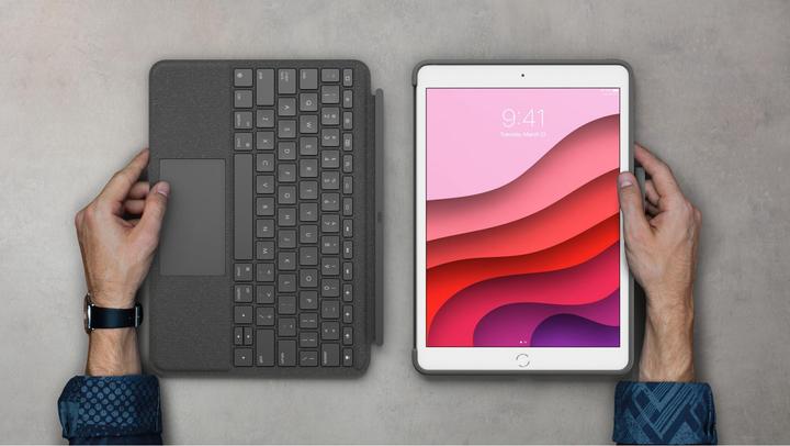 Actual product image Logitech Combo Touch (CH, iPad 2019 (7th gene), iPad 2020 (8. Gen), iPad 2021 (9th Gen))
