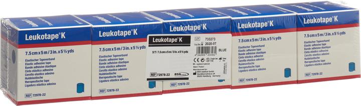 Immagine prodotto BSN Leukotape® K 7,5 x 5 m 5 pezzi blu (5 m)
