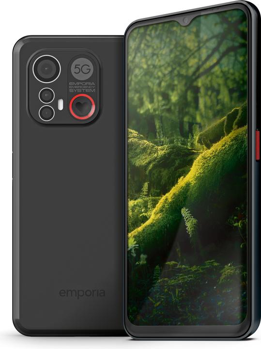 Image du produit Emporia ME6 (5G) avec bouton de panique (128 Go, Noir, 6.58", SIM simple, 50 Mpx, 5G)