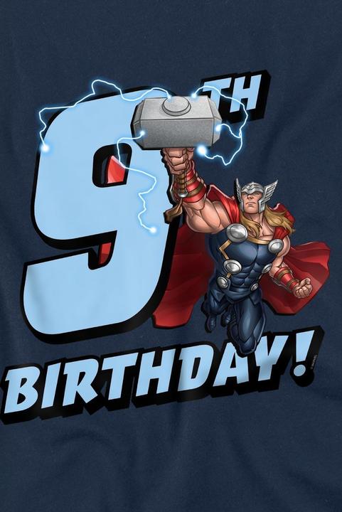 Immagine prodotto Thor Maglietta Nono Compleanno Bambini (140)