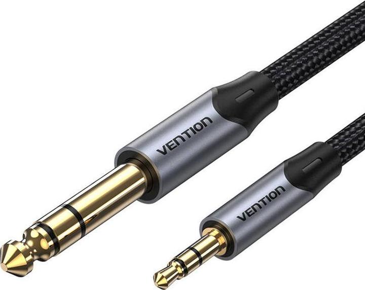 Actual product image Vention 3.5mm TRS Male to 6.35mm Male Audio Cable 5m BAUHJ Gray (5 m)