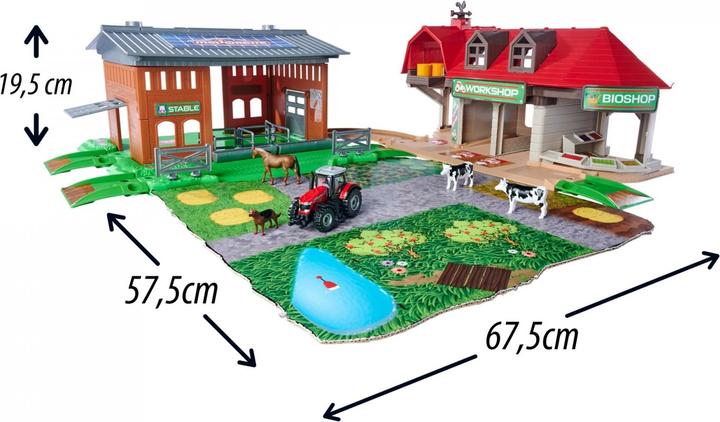 Image du produit Majorette Station de ferme Creatix + 1 véhicule