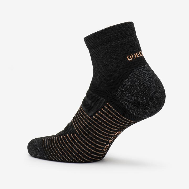 Immagine prodotto Quechua Wandersocken halbhoch 2 Paar - Hike 900 schwarz (43, 46)