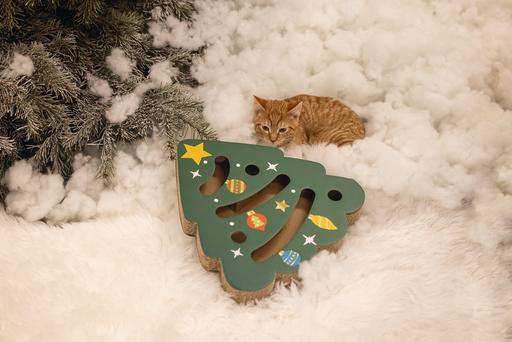 Productafbeelding Beeztees Kerst krasspeeltje (Krabspeeltje voor katten)