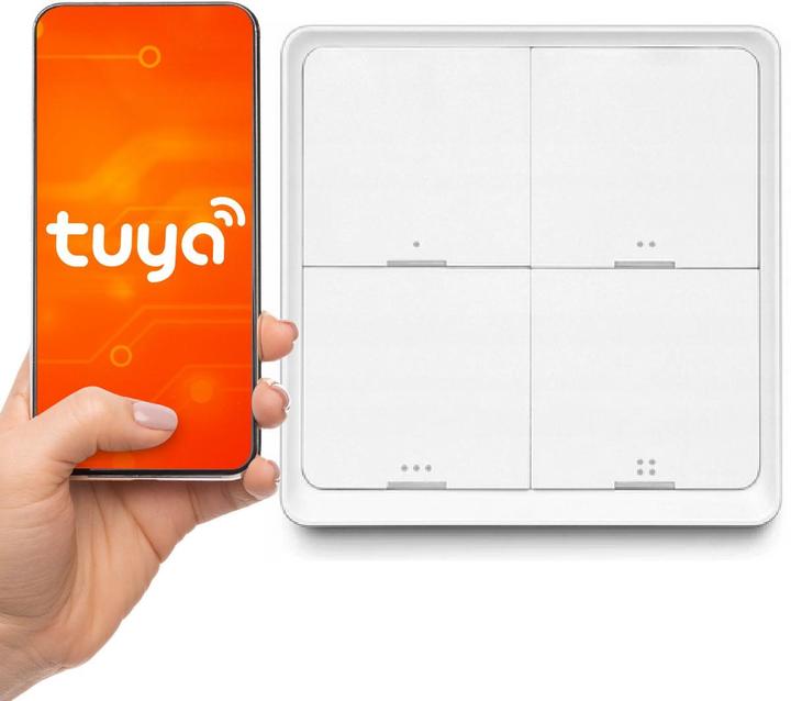 Produktbild Tuya Fernbedienung ZigBee Taste SC04 Smart 4 Kanäle 12 Szenen