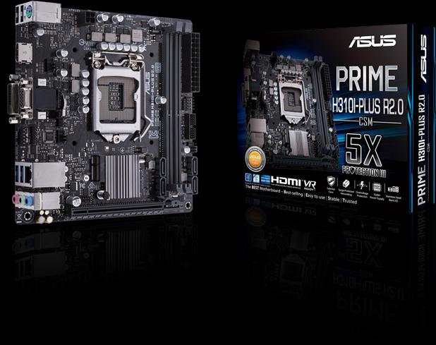 Immagine prodotto ASUS PRIME H310I-PLUS R2.0/CSMS1151 (LGA 1151, Intel H310, Mini-ITX)