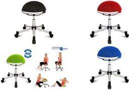 Produktbild Topstar Fitness-Hocker "Sitness Half Ball", schwarz Sitzhöhe: 530