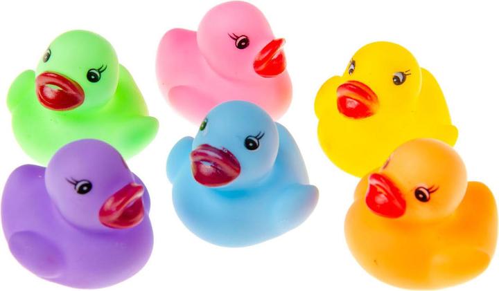LG-Imports Squeaking ducks colour, 24pcs.