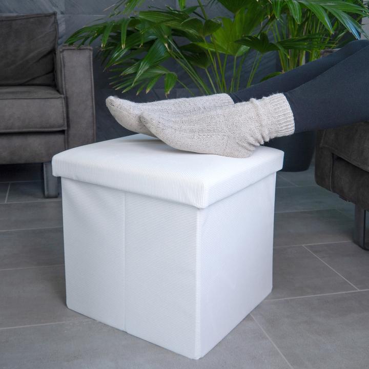 Produktbild Intirilife Faltbarer Sitzhocker mit Stauraum