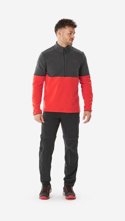 Produktbild Quechua Fleecepullover Herren Wandern - MH 500 rot (XL)