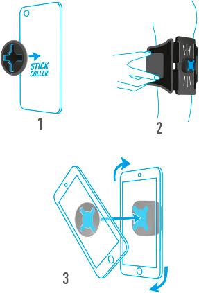 Actual product image Mobilis BRAZALETE UNIV U.FIX RUN KIT. Cell Phone Protective Case Wristband Case Black