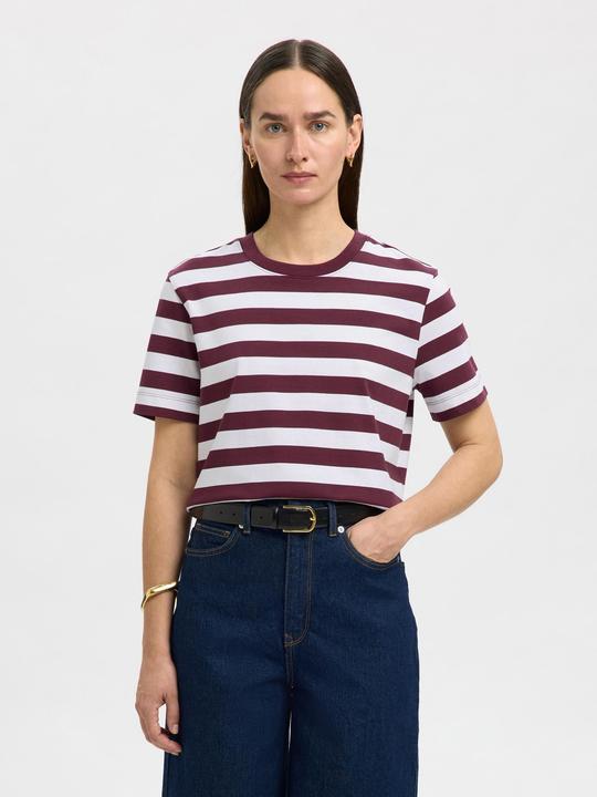 Produktbild Selected Femme Slfessential Ss Striped Boxy Tee Noos (S)