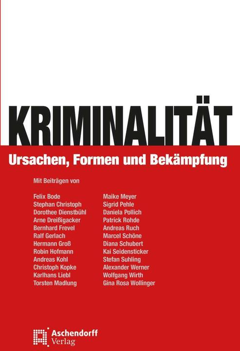Produktbild Kriminalität (Deutsch, Bernhard Frevel, 2021)