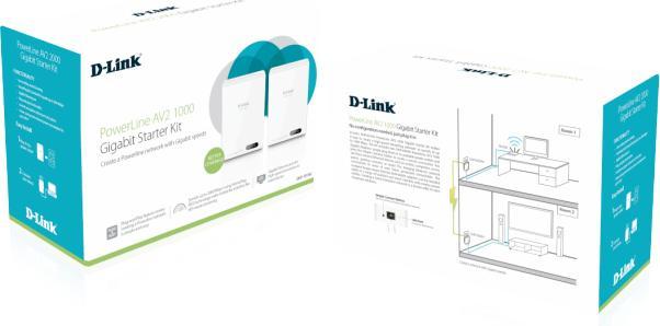 Image du produit D-Link DHP-601AV/E POWERLINE AV2 (1000 Mbit/s)