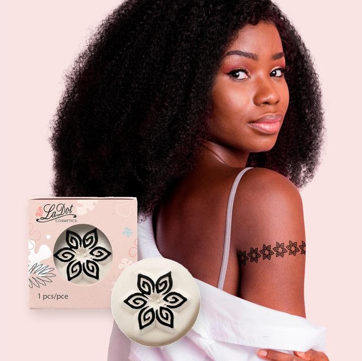 Produktbild Ladot S temporäre Tattoo-Stein - Blume 6 Blütenblätter