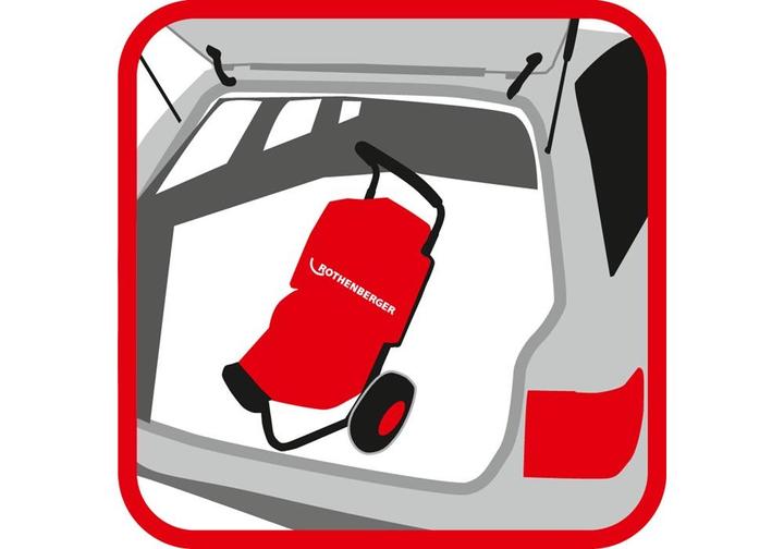 Produktbild Rothenberger Rohrreinigungsmaschine RODRUM S 13 230 V 300 U/min (Trommel) 440 W für Rohr-Ø 40 - 100 mm (1 Stk.)