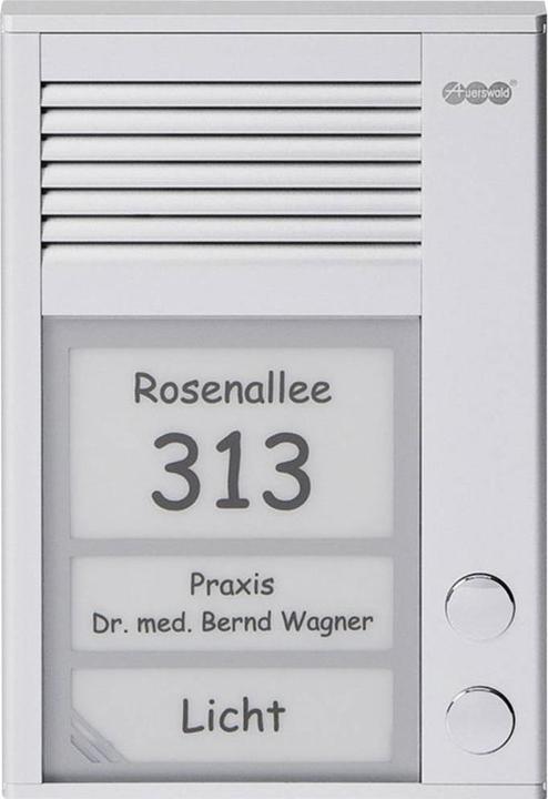 Immagine prodotto Auerswald TFS-Dialog 202 per estensione a/b / 2 pulsanti a campana / alloggiamento slim-line / p... (Cablato)