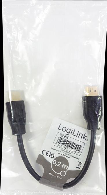 Produktbild LogiLink HDMI (Typ A) — HDMI (Typ A) (0.20 m, HDMI)