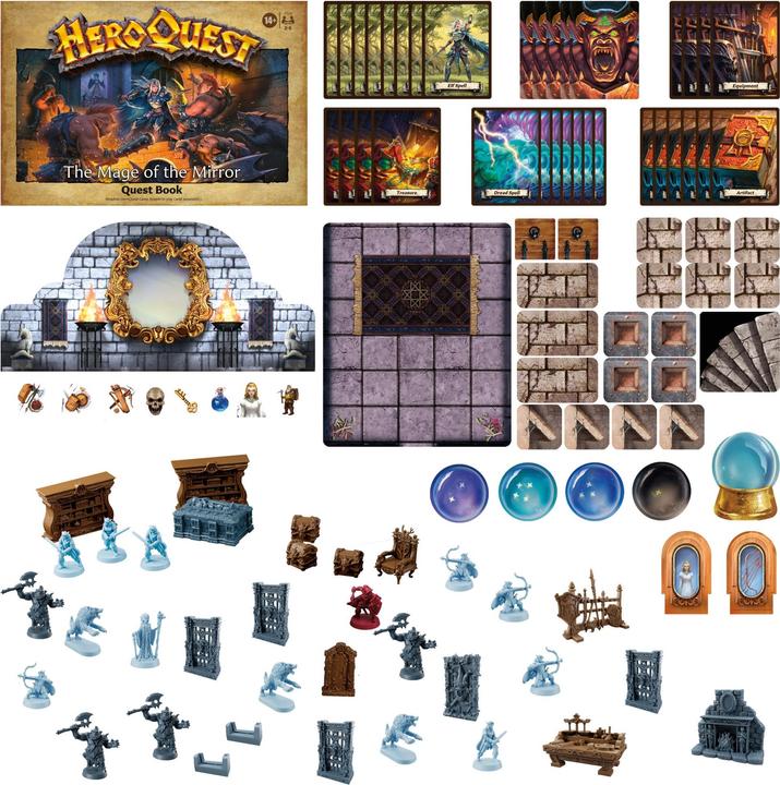 Actual product image Hasbro Heroquest The Mage of the Mirror Quest (English)
