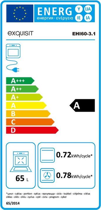 Energy Label Exquisit EHI 60-3