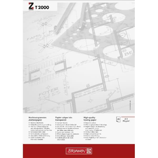 Actual product image Tracing paper 70 gsm, 25 sheets (A3)