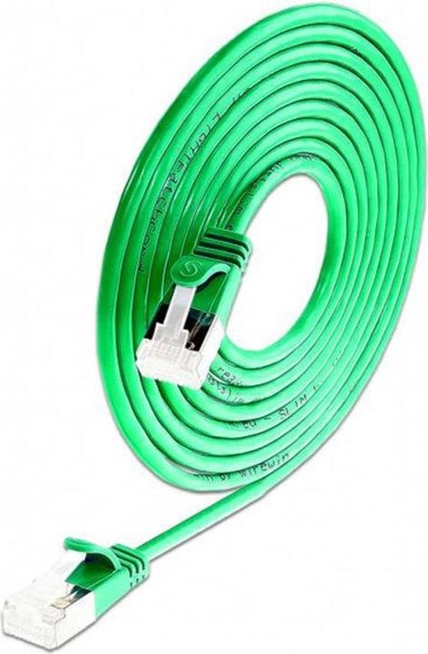 Image du produit Wirewin Câble patch Slim : U/FTP, 1.0m, vert (U/FTP, CAT6a, 1 m)