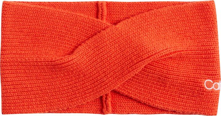 Calvin Klein Damen Essential Knit Headband Andere Mütze, Deep Orange, One Size