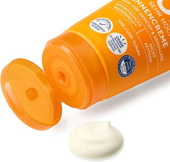 Actual product image dm Sundance Sun cream SPF 50+, 100ml (Suntan cream, SPF 50+, 100 ml)