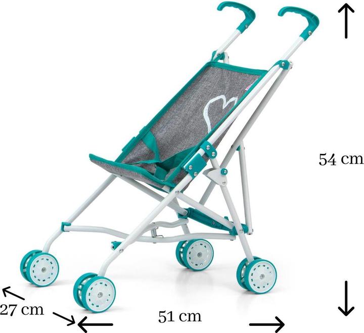 Produktbild Mally Puppenwagen Julia Prestige Mint